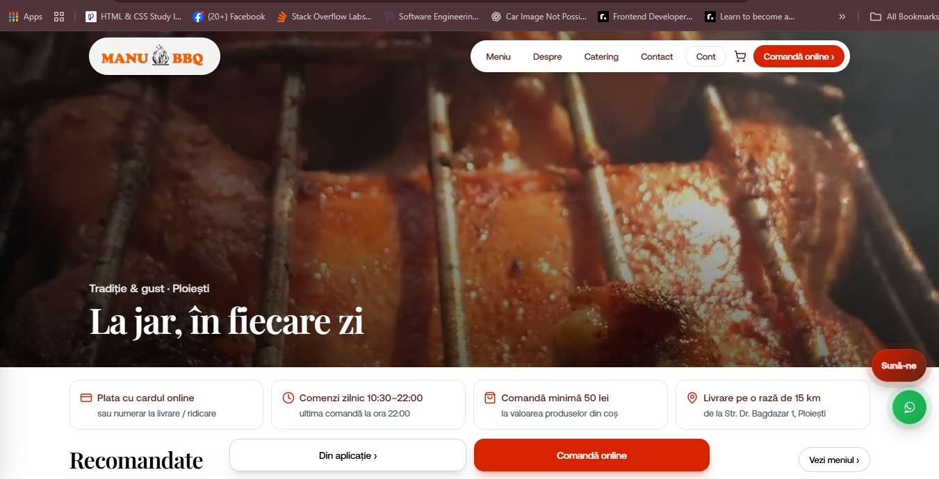 Screenshot of manubbq.ro