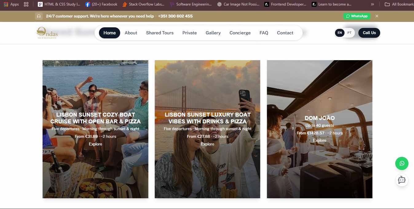 Screenshot of ondasdeangelo.com